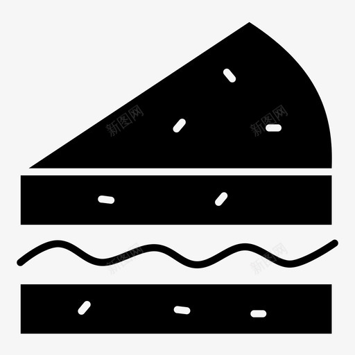 蛋糕食物零食图标svg_新图网 https://ixintu.com 蛋糕 零食 食物