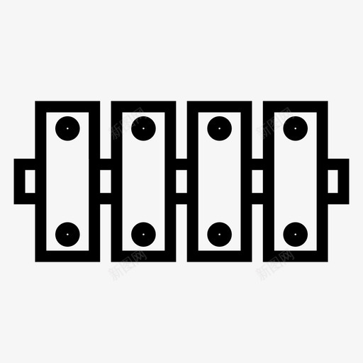 篱笆木块封锁图标svg_新图网 https://ixintu.com 家具图标 封锁 木制 木块 篱笆 防御