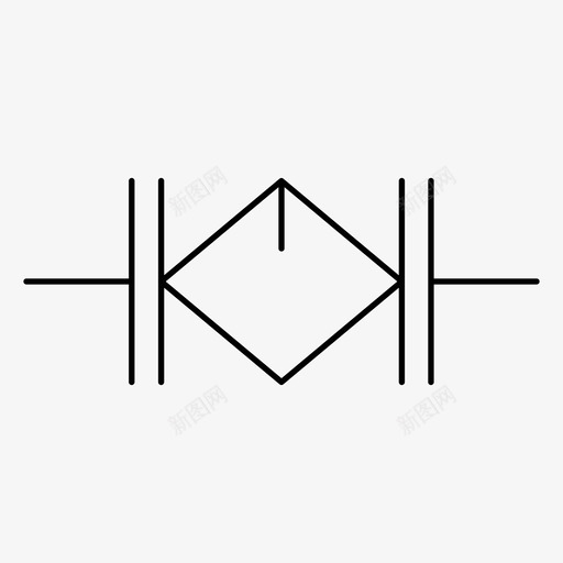 润滑器符号自动油液压图标svg_新图网 https://ixintu.com 工业 机械设备 润滑器符号 液压 自动油