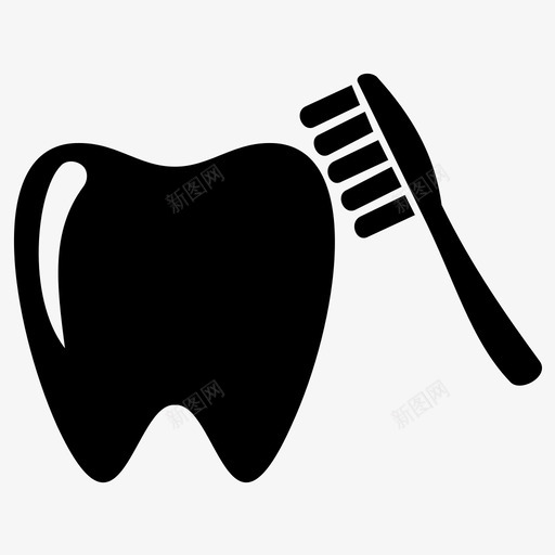 牙刷牙科健康图标svg_新图网 https://ixintu.com favicon 健康 口腔 牙刷 牙科 牙齿
