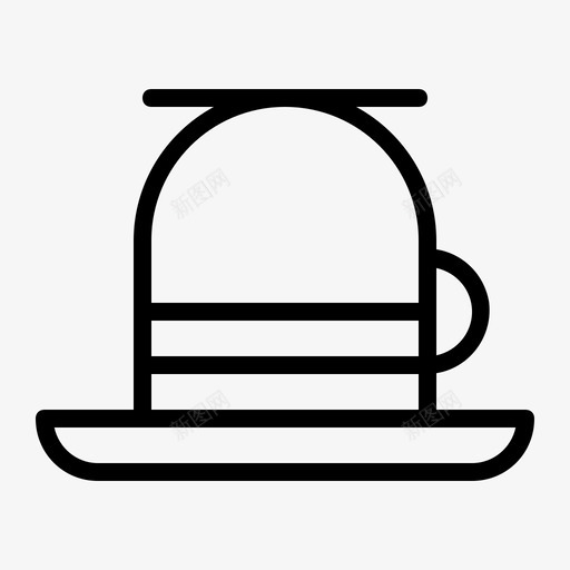 茶杯早餐咖啡厅图标svg_新图网 https://ixintu.com 咖啡厅 早餐 茶杯 酒店1