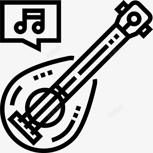 Ukelele热带11直线型图标svg_新图网 https://ixintu.com Ukelele 热带11 直线型