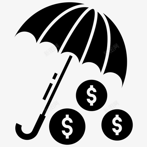 金融保险商业保险保险帐户图标svg_新图网 https://ixintu.com 保险单 保险帐户 商业保险 财务和税务字形图标 金融保险 风险管理