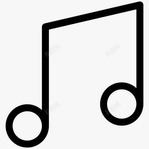 音乐音符音乐提纲图标svg_新图网 https://ixintu.com 音乐 音乐提纲 音符