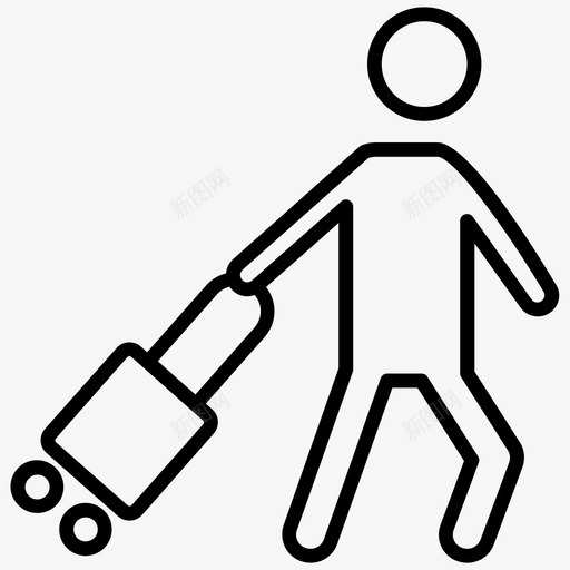 游客旅行者图标svg_新图网 https://ixintu.com 旅行者 游客