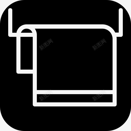 毛巾浴室卫生用品图标svg_新图网 https://ixintu.com 卫生用品 卫生间 毛巾 浴室 餐巾