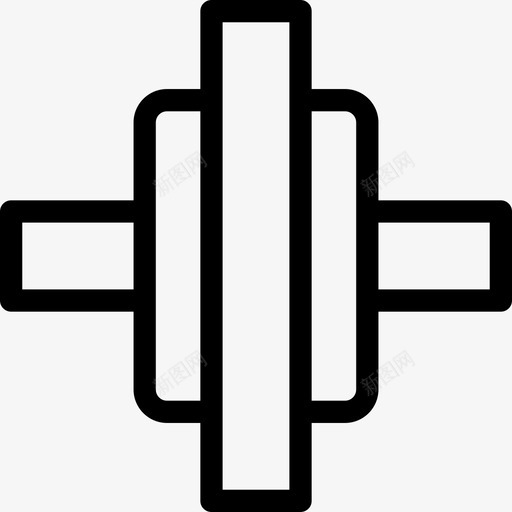 滚轮健身房11直线图标svg_新图网 https://ixintu.com 健身房11 滚轮 直线