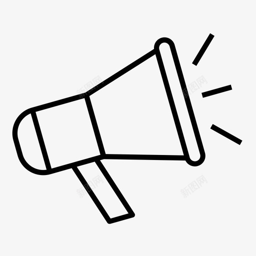促销商务金融图标svg_新图网 https://ixintu.com 业务概要 促销 商务 扩音器 扬声器 金融