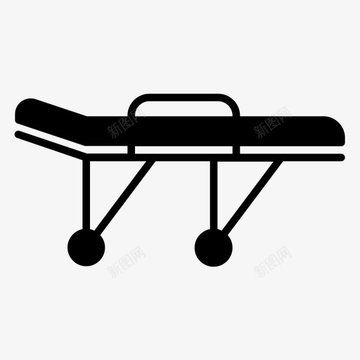 轮式抓取器救护车床医疗床图标svg_新图网 https://ixintu.com stracher 健康图标 医疗床 救护车床 救援床 轮式starcher 轮式抓取器