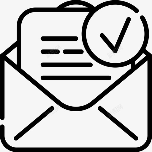 打勾电邮23直拨图标svg_新图网 https://ixintu.com 打勾 电邮23 直拨