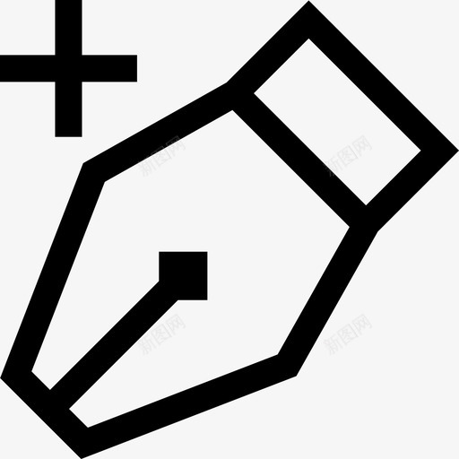 钢笔编辑7线性图标svg_新图网 https://ixintu.com 线性 编辑设计7 钢笔