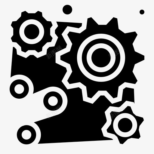 齿轮行业设置图标svg_新图网 https://ixintu.com 行业 行业实体 设置 齿轮