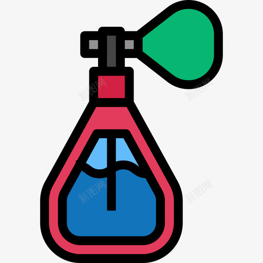 古龙水化妆品2线性颜色图标svg_新图网 https://ixintu.com 化妆品2 古龙水 线性颜色