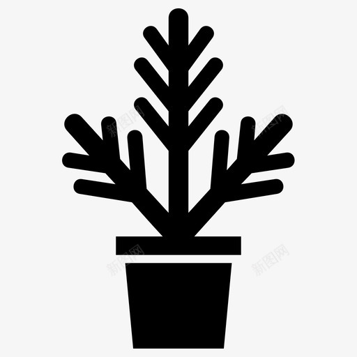 植物绿色植物盆栽植物图标svg_新图网 https://ixintu.com 植物 灌木 盆栽植物 绿色植物