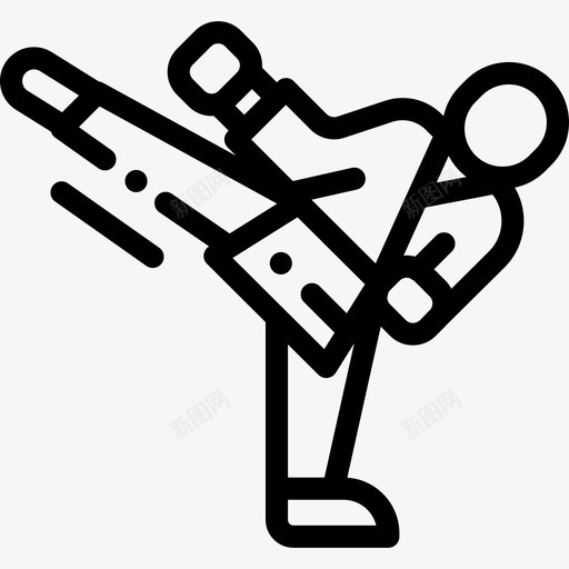 空手道武术10直线图标svg_新图网 https://ixintu.com 武术10 直线 空手道