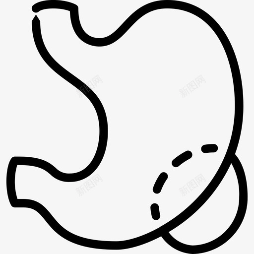 胃医学109线性图标svg_新图网 https://ixintu.com 医学109 线性 胃