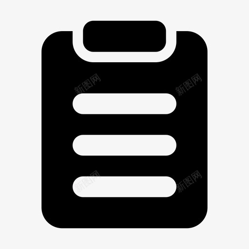 列表业务管理图标svg_新图网 https://ixintu.com 业务 业务字形 列表 办公室 管理 页面
