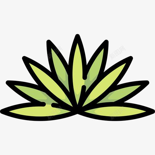 龙舌兰沙漠19线形颜色图标svg_新图网 https://ixintu.com 沙漠19 线形颜色 龙舌兰