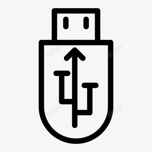 usb硬盘硬件图标svg_新图网 https://ixintu.com usb 云计算线路 存储器 硬件 硬盘 磁棒