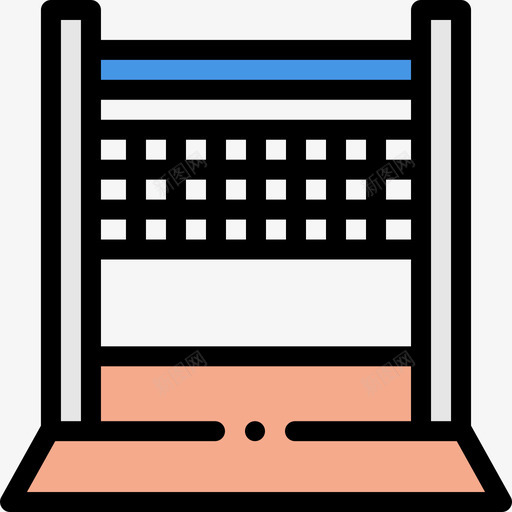 排球夏18线性颜色图标svg_新图网 https://ixintu.com 夏18 排球 线性颜色
