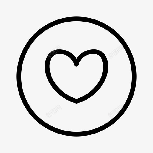 圆心爱情浪漫图标svg_新图网 https://ixintu.com 圆心 婚礼 情人节 浪漫 爱情
