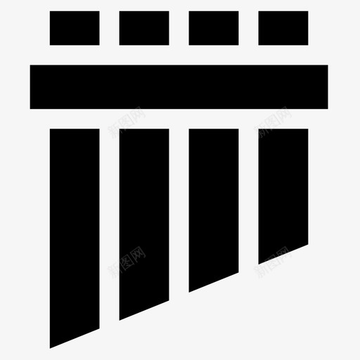 排箫音乐和乐器13填充图标svg_新图网 https://ixintu.com 填充 排箫 音乐和乐器13
