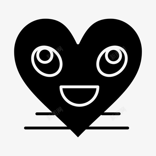 爱表情符号脸心图标svg_新图网 https://ixintu.com 微笑 心 情人节免费矢量图标 爱表情符号 笑脸 脸