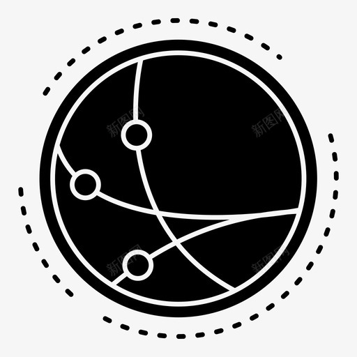 全球通信连接图标svg_新图网 https://ixintu.com 互联网 全球 编码和应用程序开发 网络 连接 通信