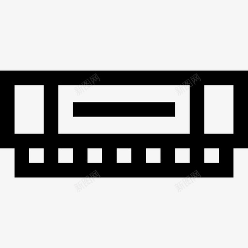口琴音乐和乐器12线性图标svg_新图网 https://ixintu.com 口琴 线性 音乐和乐器12