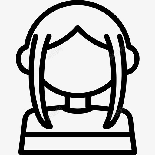 女孩阿凡达52直系图标svg_新图网 https://ixintu.com 女孩 直系 阿凡达52