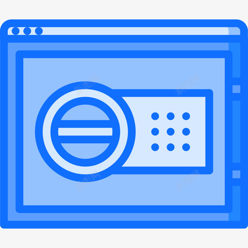 加密货币区块链3蓝色图标svg_新图网 https://ixintu.com 加密货币 区块链3 蓝色