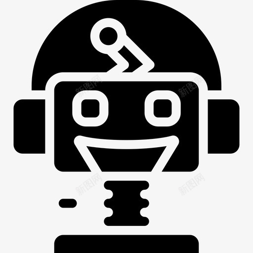 机器人人工智能23填充图标svg_新图网 https://ixintu.com 人工智能23 填充 机器人