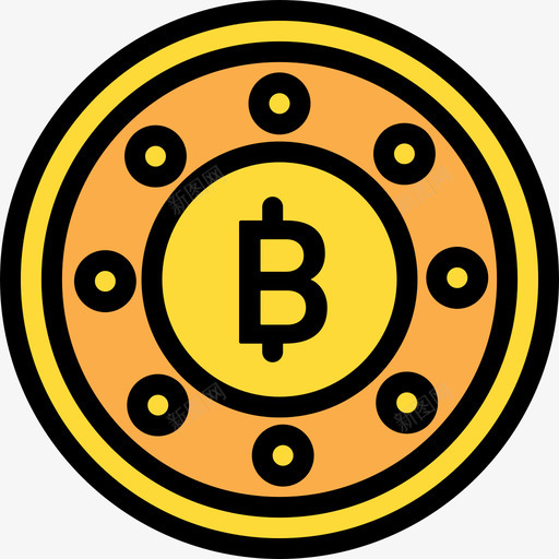 比特币加密3线性颜色图标svg_新图网 https://ixintu.com 加密3 比特币 线性颜色