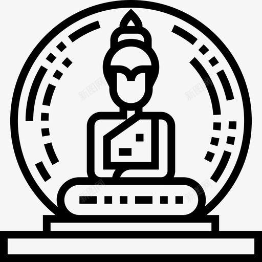 佛陀泰国11直系图标svg_新图网 https://ixintu.com 佛陀 泰国11 直系