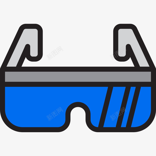 眼镜复古小工具7线性颜色图标svg_新图网 https://ixintu.com 复古小工具7 眼镜 线性颜色