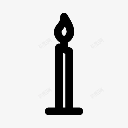 蜡烛生日蜡烛燃烧的蜡烛图标svg_新图网 https://ixintu.com 灯光 照明 燃烧的蜡烛 生日蜡烛 聚会 蜡烛