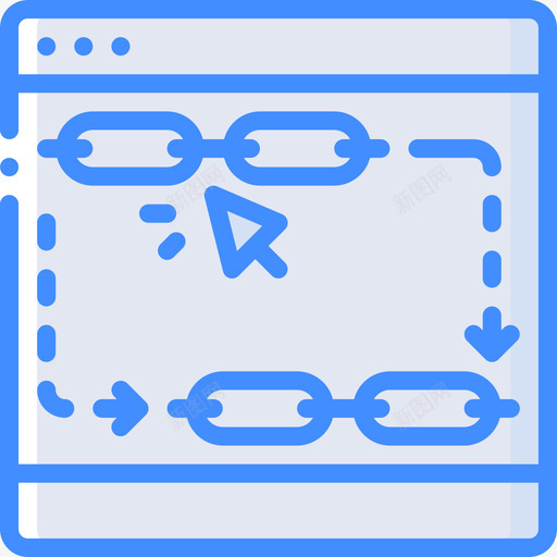 反向链接搜索引擎优化和网页优化17蓝色图标svg_新图网 https://ixintu.com 反向链接 搜索引擎优化和网页优化17 蓝色