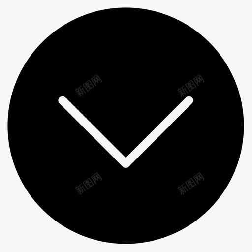 下箭头基本11实心图标svg_新图网 https://ixintu.com 下箭头 基本11 实心