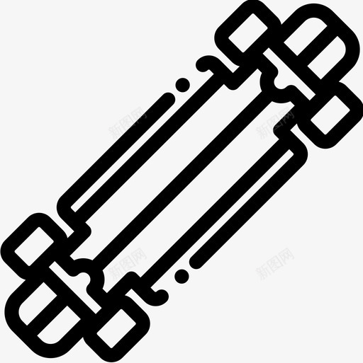 长板极限运动18直线型图标svg_新图网 https://ixintu.com 极限运动18 直线型 长板
