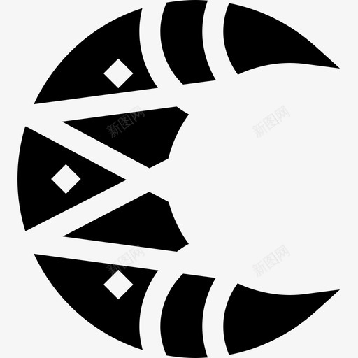 半月波西米亚4充满图标svg_新图网 https://ixintu.com 充满 半月 波西米亚4