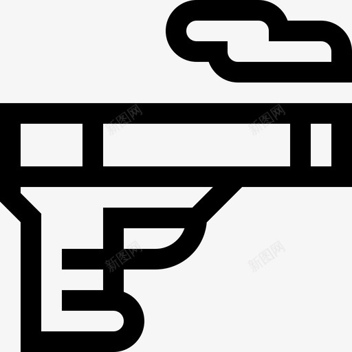 枪烟草5直线型图标svg_新图网 https://ixintu.com 枪 烟草5 直线型