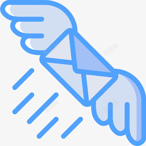 发送邮政服务4蓝色图标svg_新图网 https://ixintu.com 发送 蓝色 邮政服务4