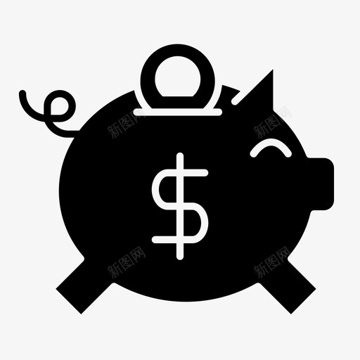 存钱罐商业金融图标svg_新图网 https://ixintu.com 储蓄 商业 存钱罐 投资 金融 金融铭文