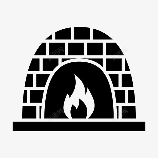 壁炉燃烧室内炉灶图标svg_新图网 https://ixintu.com 壁炉 室内炉灶 温暖 燃烧