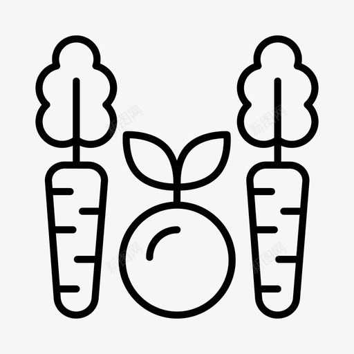 水果和蔬菜营养师食品图标svg_新图网 https://ixintu.com 健康食品 水果和蔬菜 营养师 食品