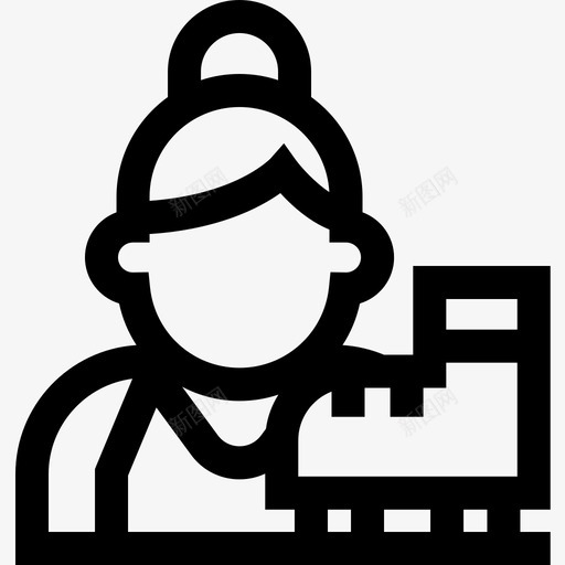 溜冰运动化身6直线型图标svg_新图网 https://ixintu.com 溜冰 直线型 运动化身6