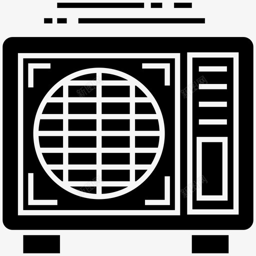 复古电视天线电视电视机图标svg_新图网 https://ixintu.com 复古电视 天线电视 技术设备字形图标 电视机