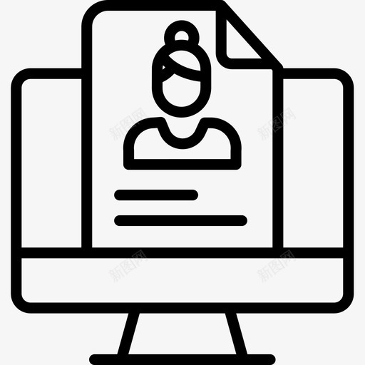 课程商业与管理4线性图标svg_新图网 https://ixintu.com 商业与管理4 线性 课程