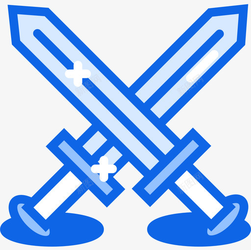 剑游戏55蓝色图标svg_新图网 https://ixintu.com 剑 游戏55 蓝色