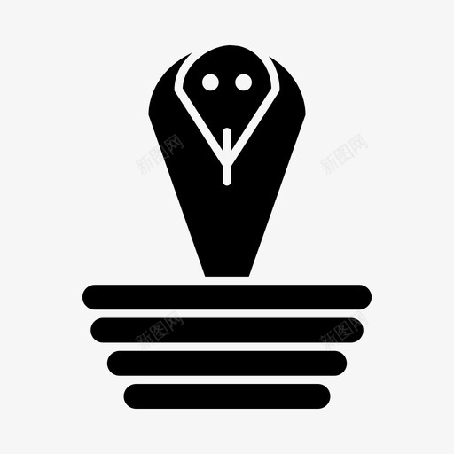 蛇动物眼镜蛇图标svg_新图网 https://ixintu.com 动物 印度 国王 眼镜蛇 蛇